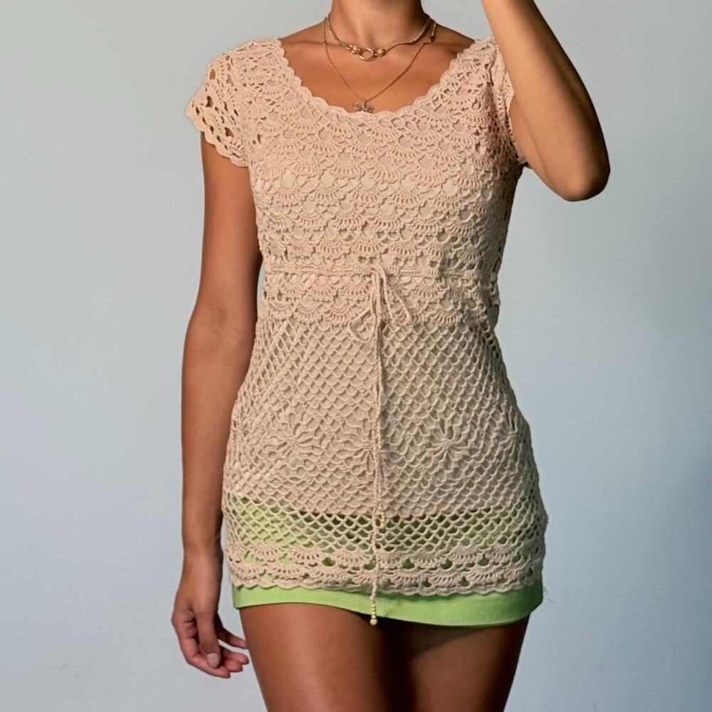 Tan Knitted Top M